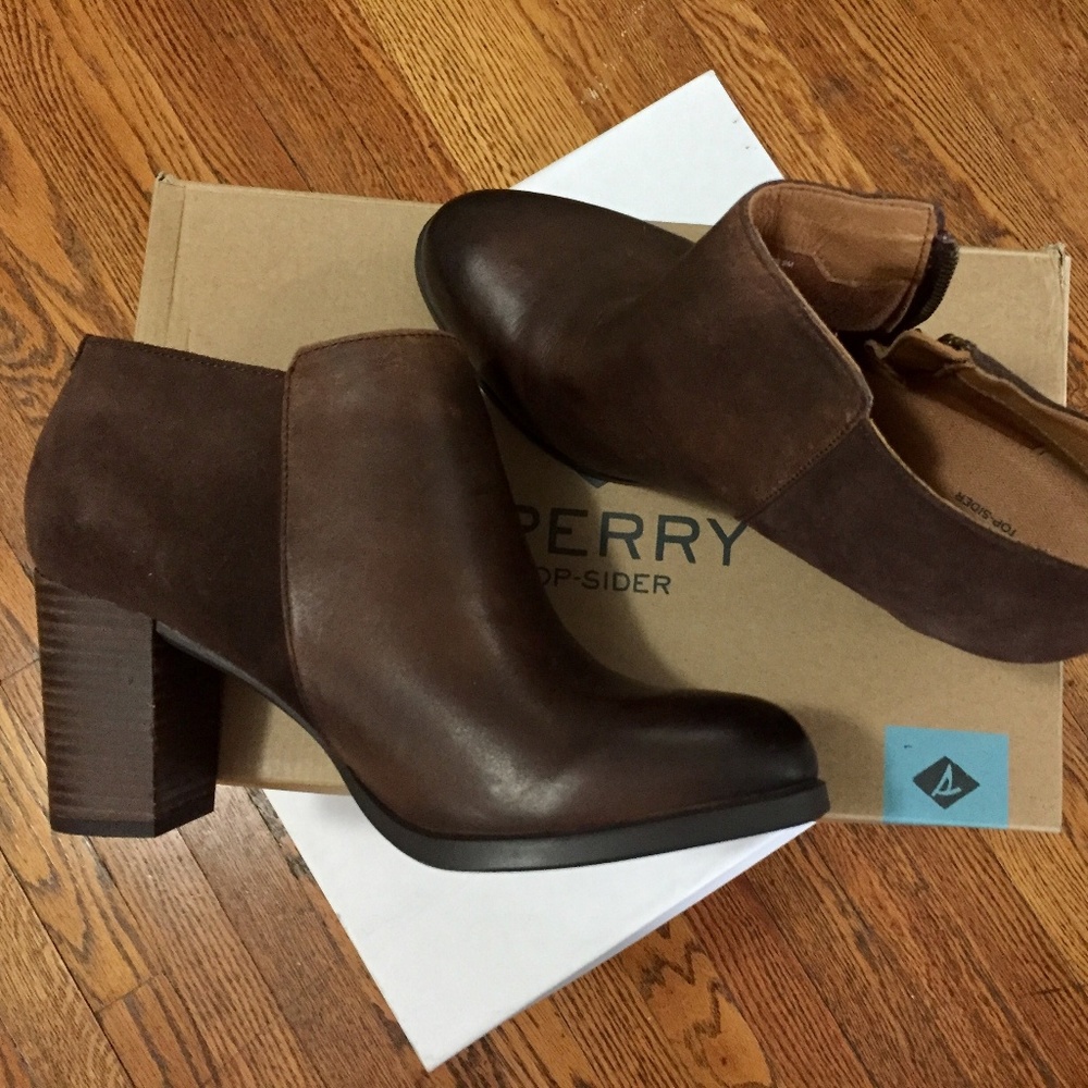 Sperry Topsider Dasher Lille Ankle Boots - Sz 9